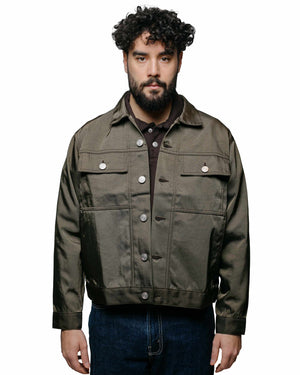 paa Big Rig Jacket Two Olive Nylon Twill model front