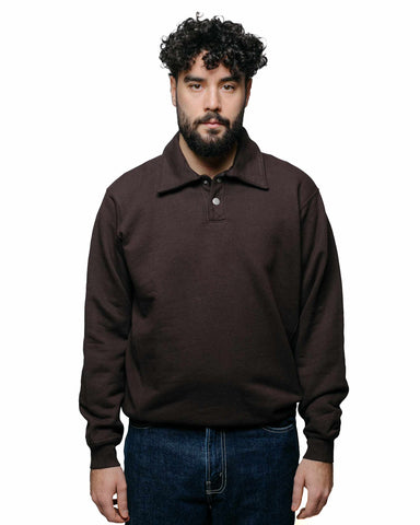 paa LS Polo Sweatshirt Two Plum Cocoa