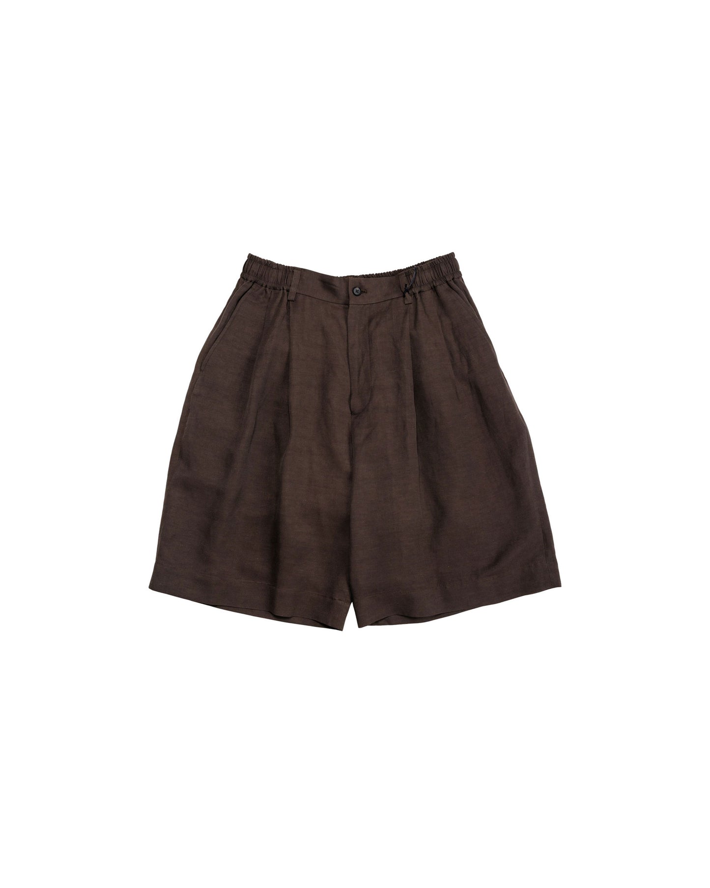 ssstein Vis/Li/Ra Twill Wide Easy Short Trousers Khaki Brown