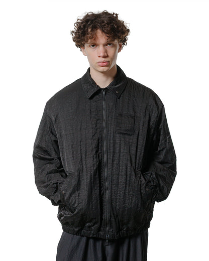 ssstein Bio Washed Nylon Oversized Fight Jacket Black