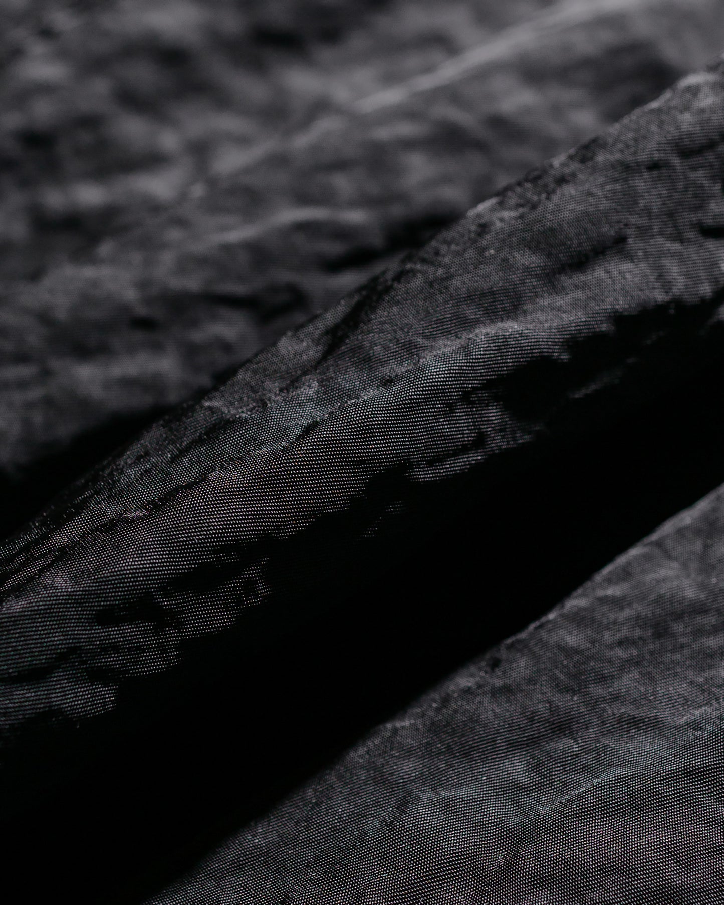 ssstein Bio Washed Nylon Oversized Fight Jacket Black