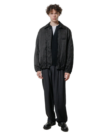 ssstein Bio Washed Nylon Oversized Fight Jacket Black