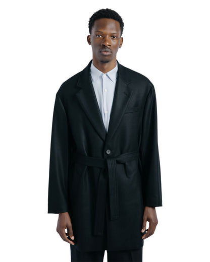ssstein Compressed Flannel Half Coat Black