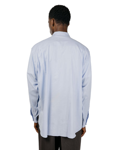 ssstein Cotton Silk Oversized LS Shirt Sax