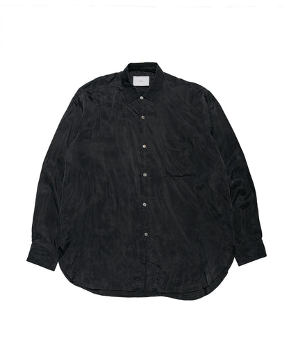 ssstein Cupro Fibril Oversized LS Shirt Charcoal