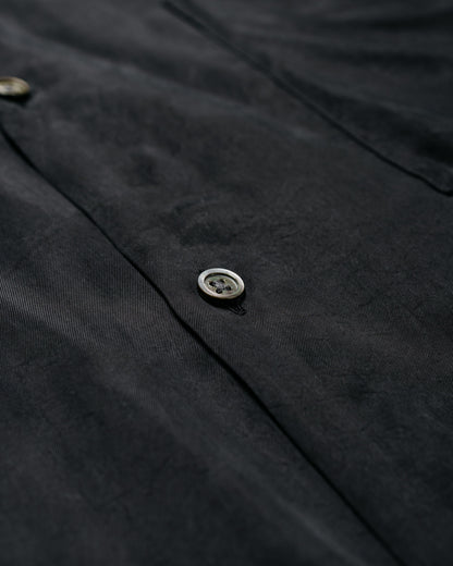 ssstein Cupro Fibril Oversized LS Shirt Charcoal