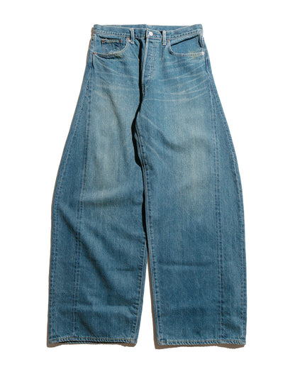 ssstein Deformation Wide Denim Jeans Indigo