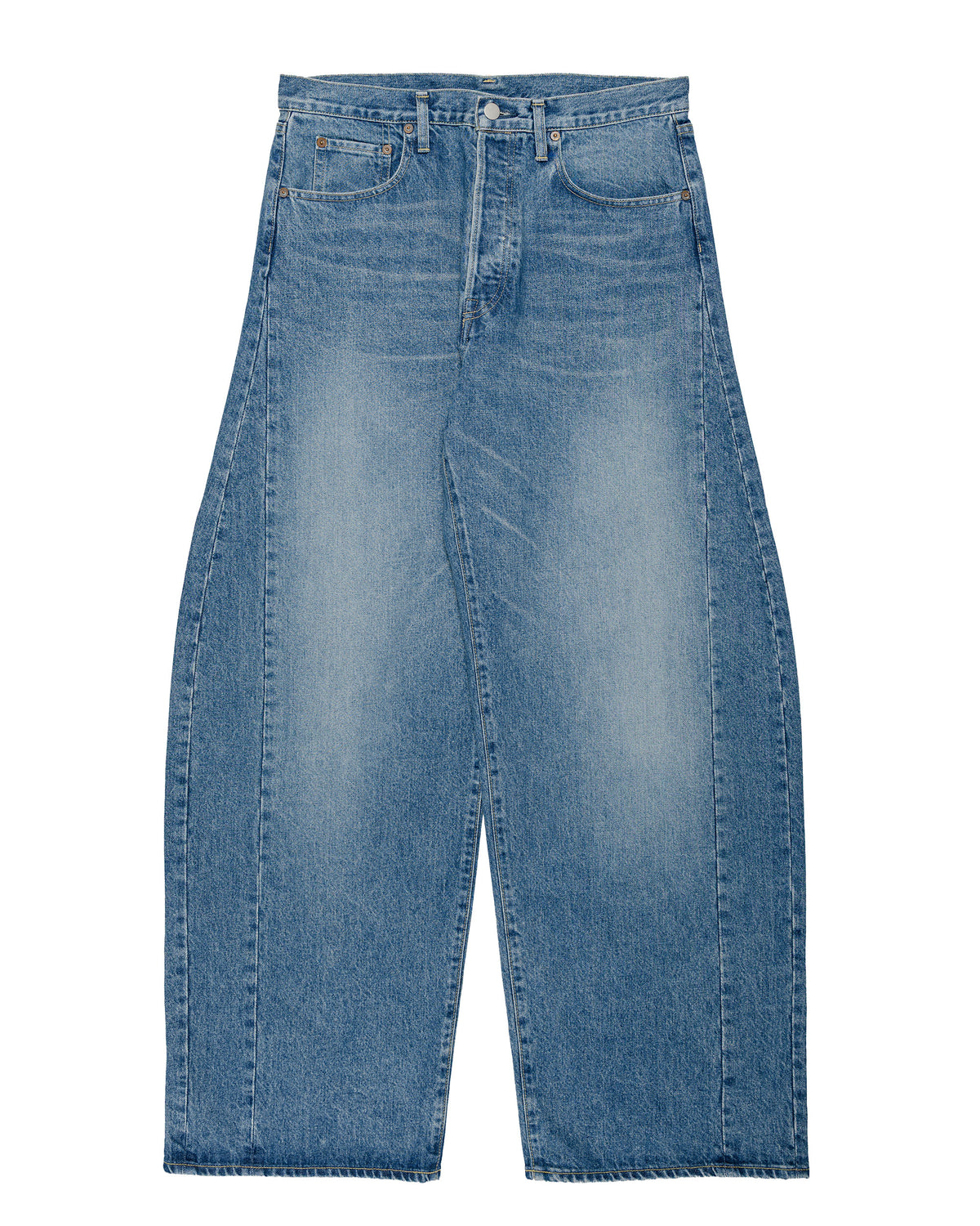 ssstein Deformation Wide Denim Jeans Indigo