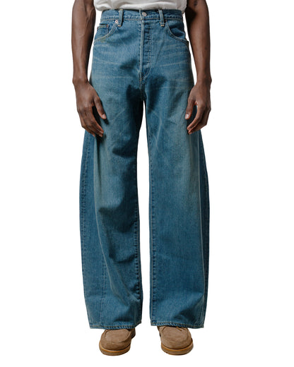 ssstein Deformation Wide Denim Jeans Indigo