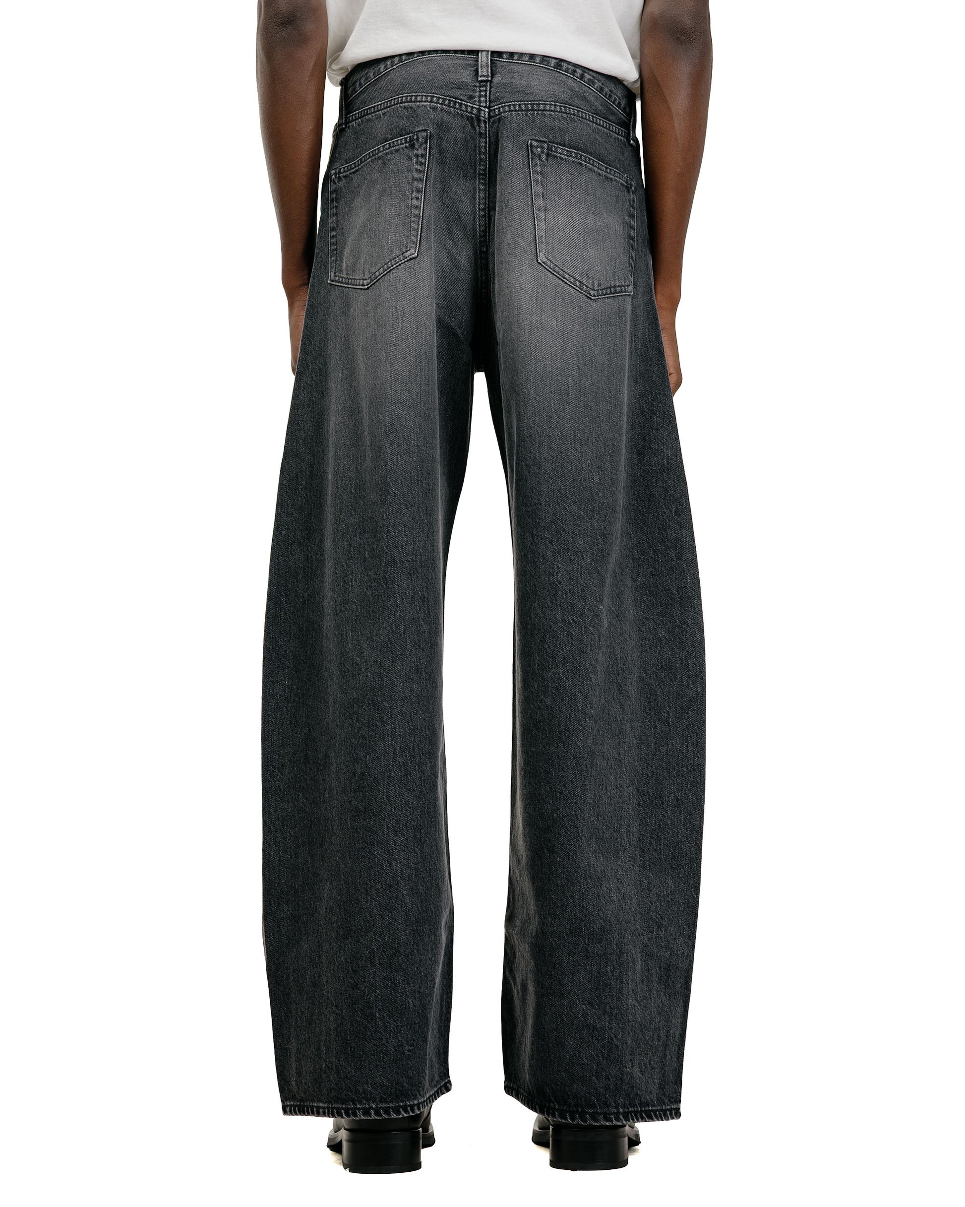 ssstein Deformation Wide Denim Pants Black