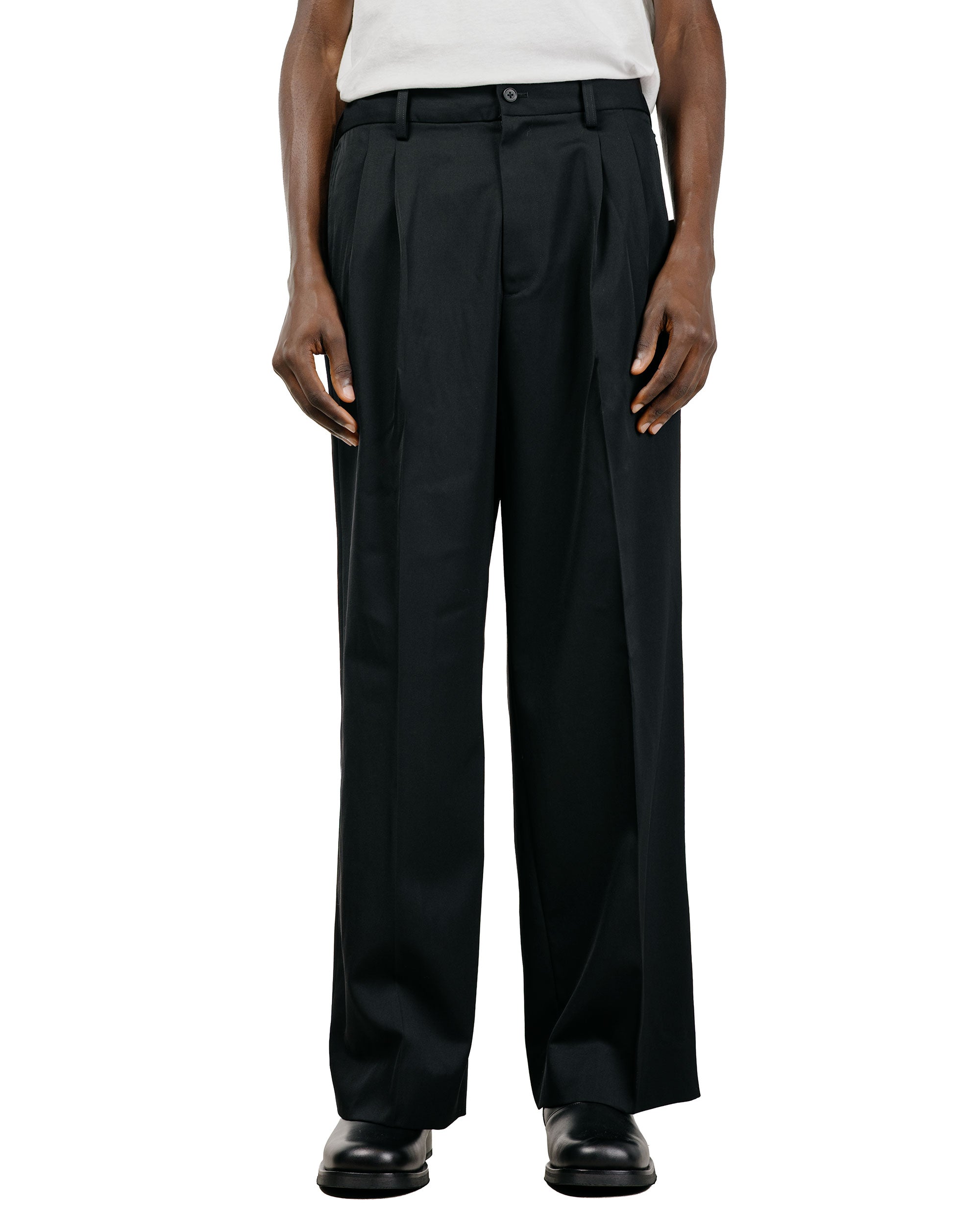 ssstein Easy Long Wide Trousers Black
