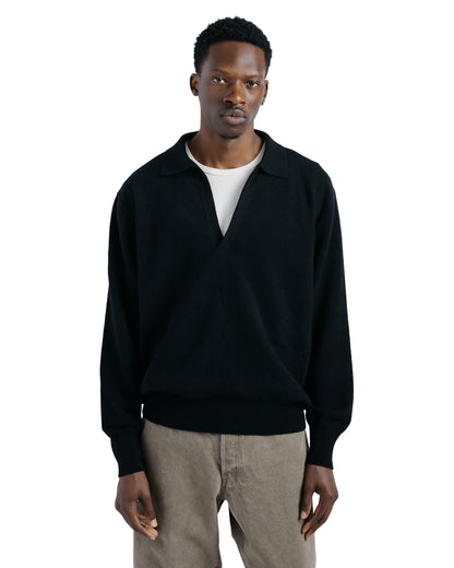 ssstein Extra Fine Wool Knit Skipper Black