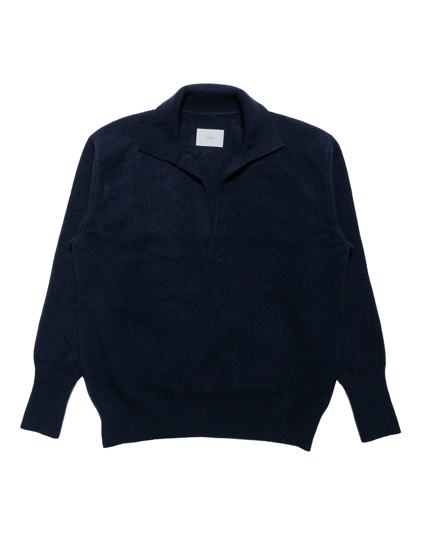 ssstein Extra Fine Wool Knit Skipper LS Dark Navy