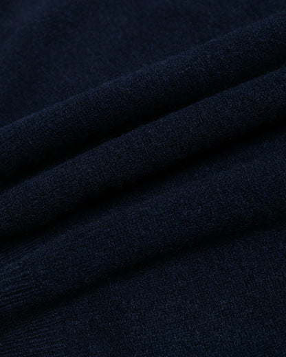 ssstein Extra Fine Wool Knit Skipper LS Dark Navy fabric