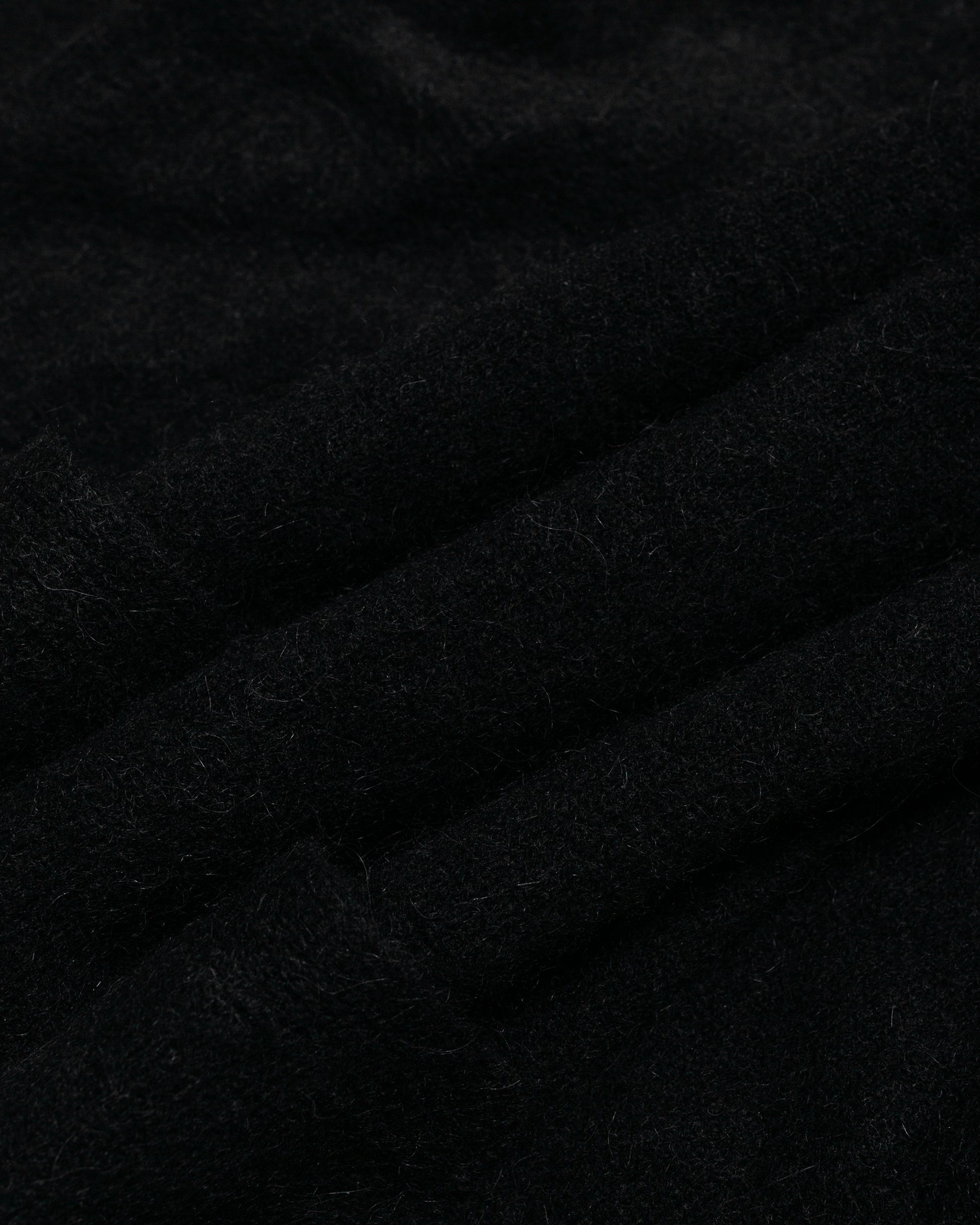 ssstein Fine Alpaca Knit Collared Cardigan Black fabric