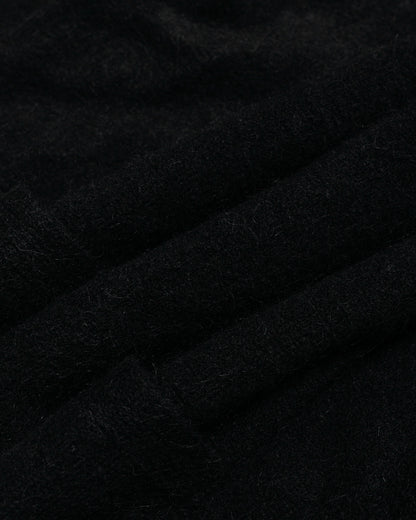 ssstein Fine Alpaca Knit Collared Cardigan Black fabric