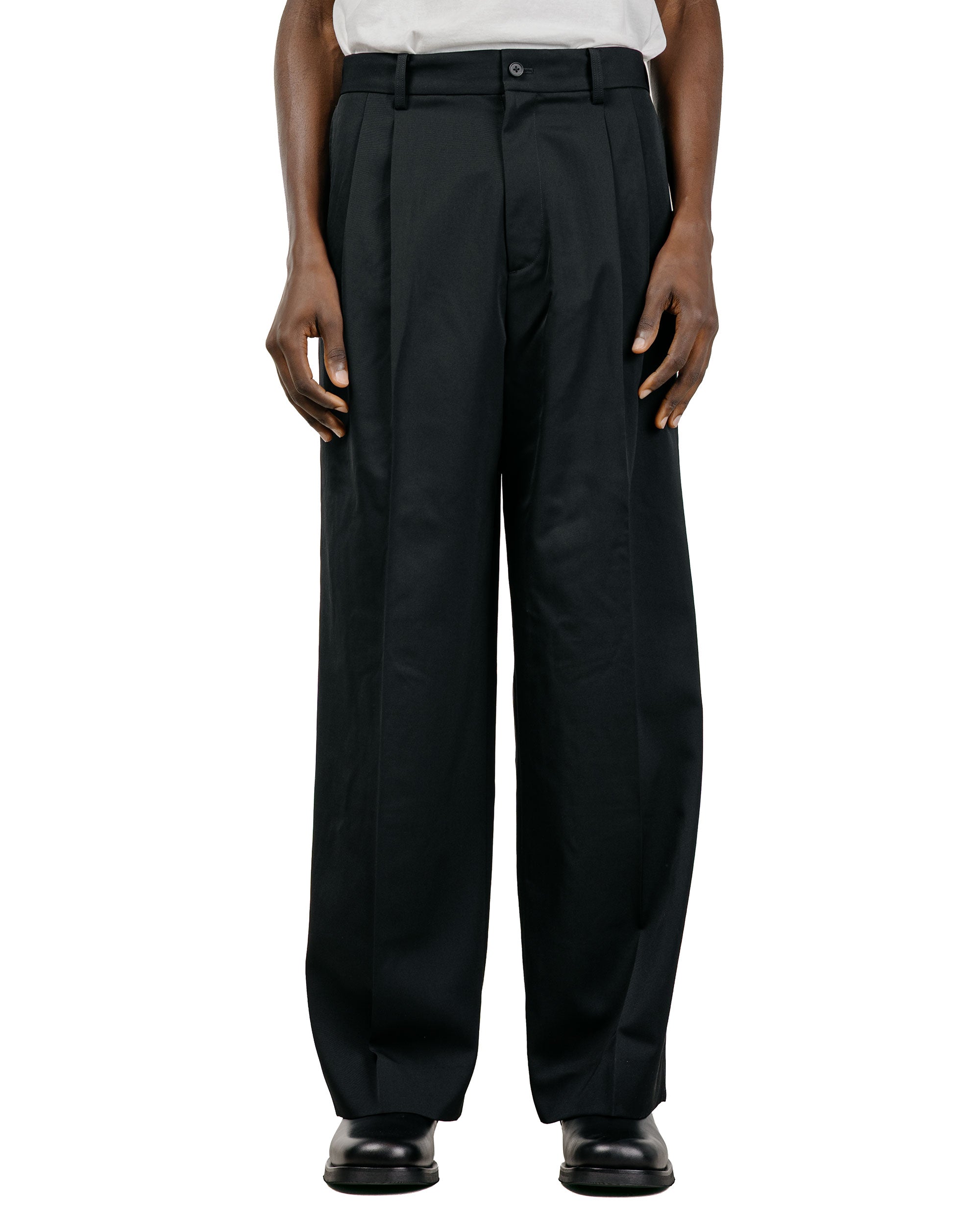 sssteinLongWideTrousersBlack-