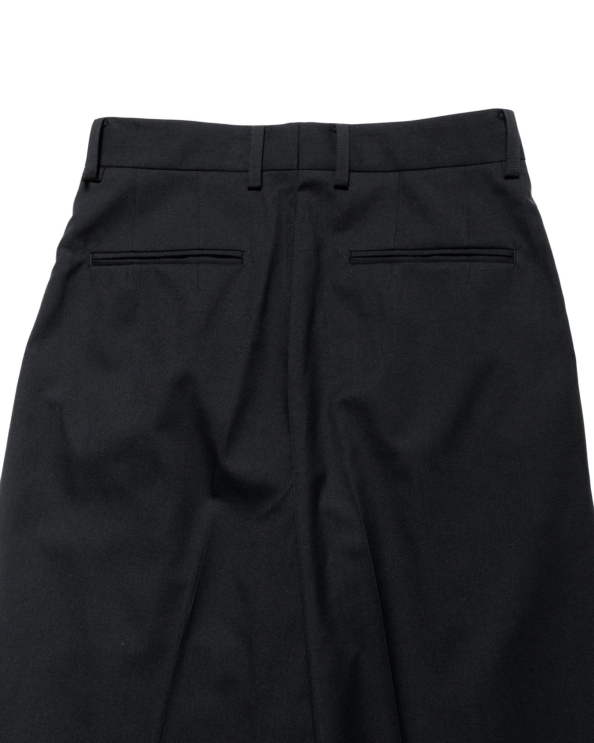 ssstein Long Wide Trousers Black close back