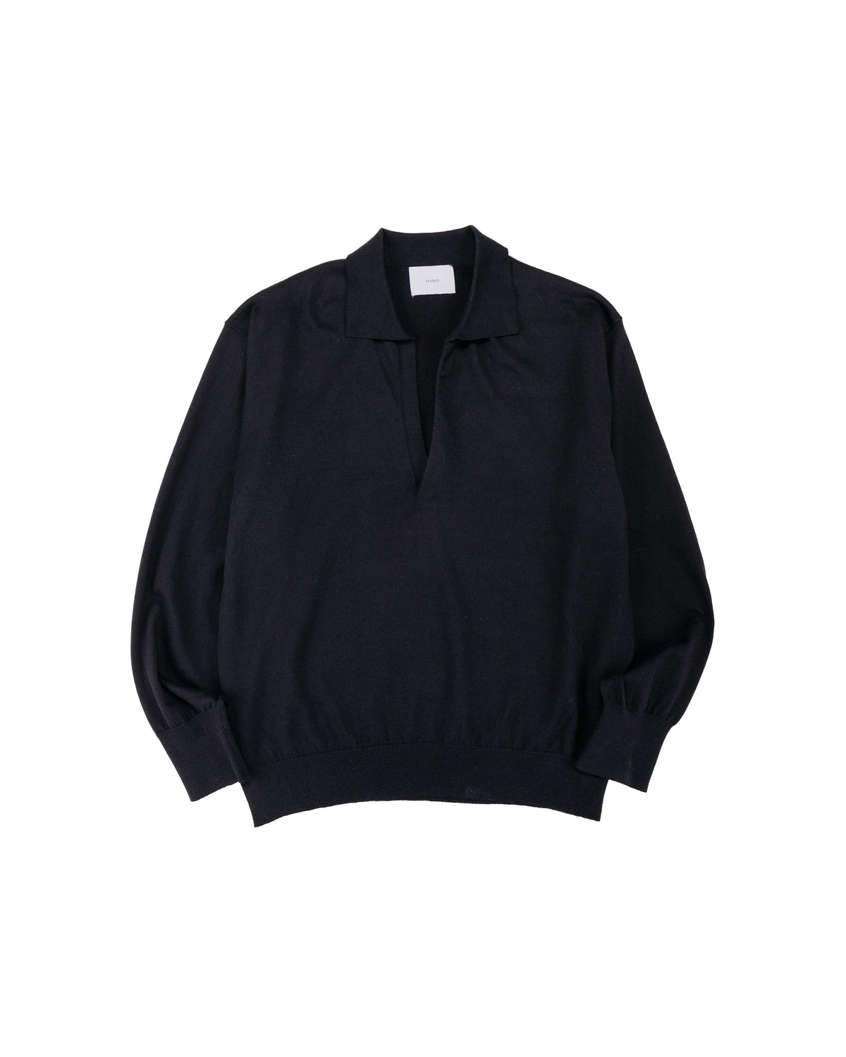 ssstein Organic Cotton Knit Skipper LS Black