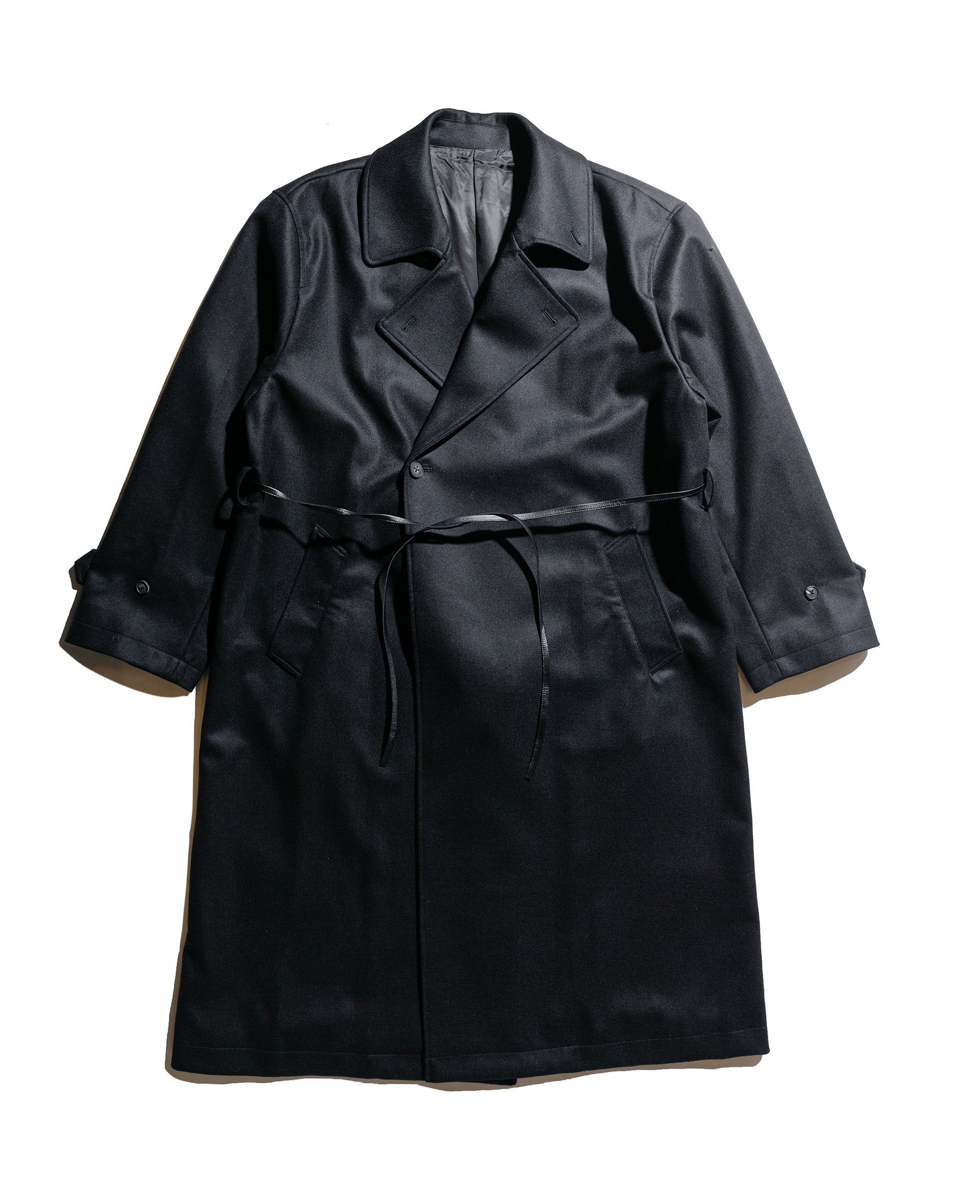 ssstein Oversized Double Breasted Coat Black