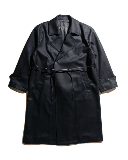 ssstein Oversized Double Breasted Coat Black