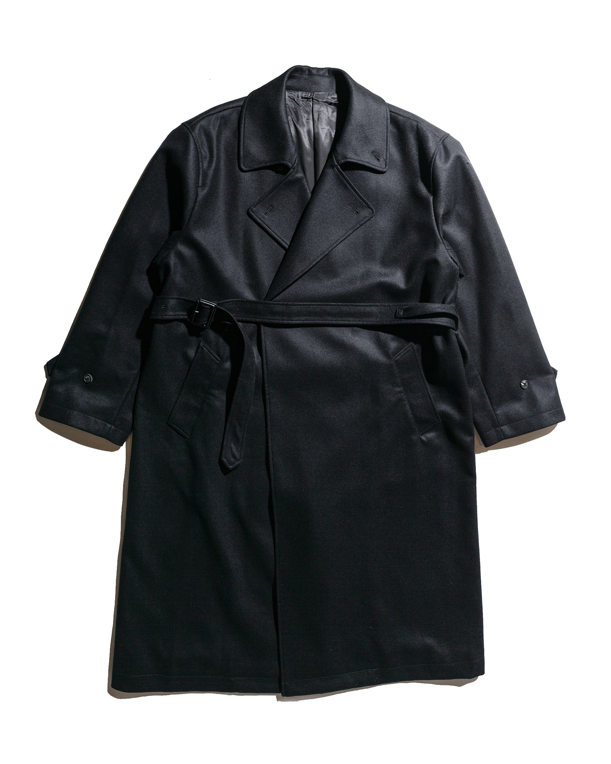 ssstein Oversized Double Breasted Coat Black