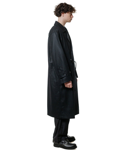 ssstein Oversized Double Breasted Coat Black