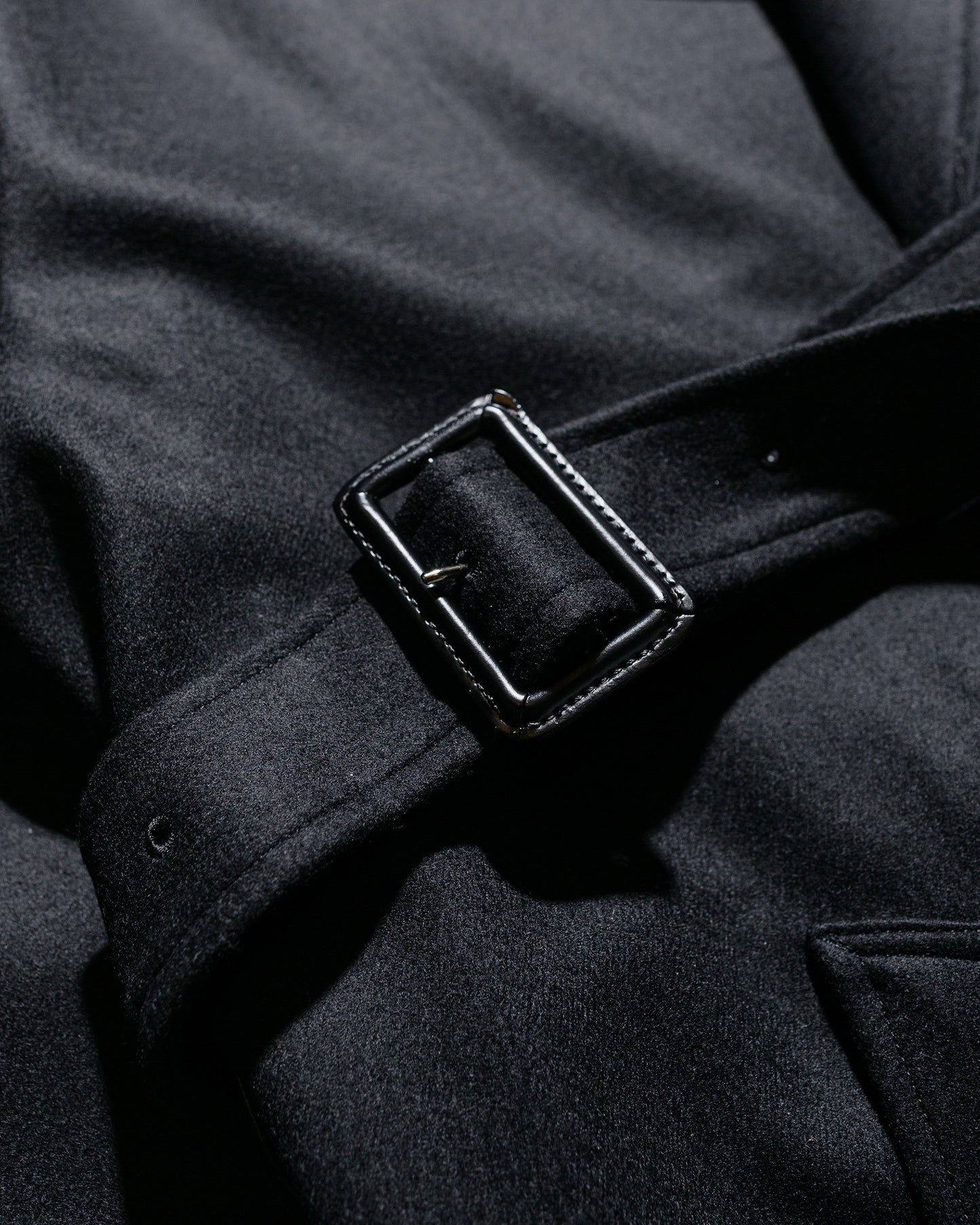 ssstein Oversized Double Breasted Coat Black