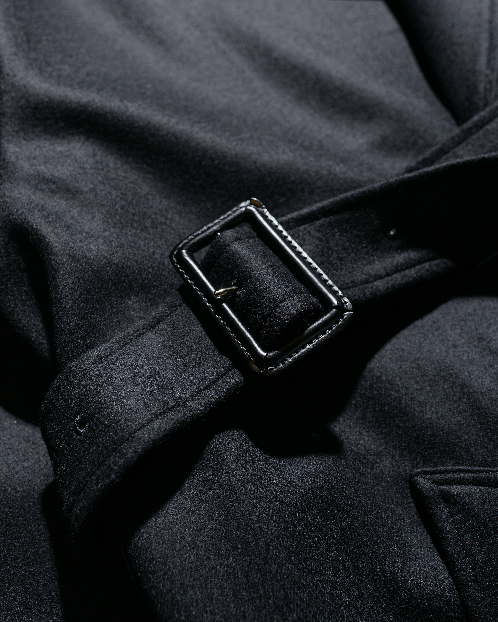 ssstein Oversized Double Breasted Coat Black