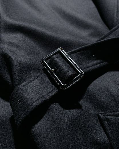 ssstein Oversized Double Breasted Coat Black