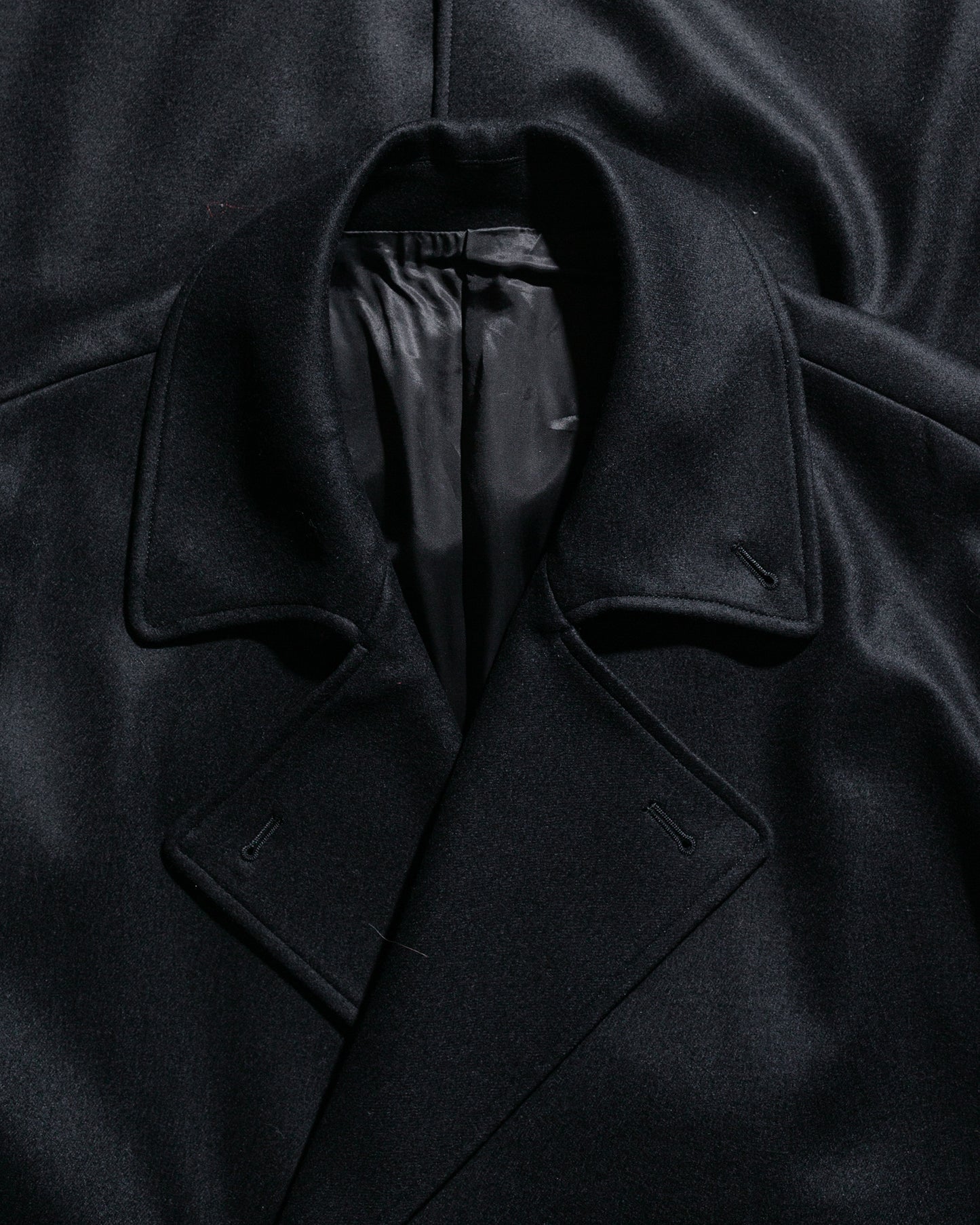 ssstein Oversized Double Breasted Coat Black