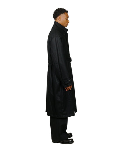 ssstein Oversized Investigated Coat Black model side