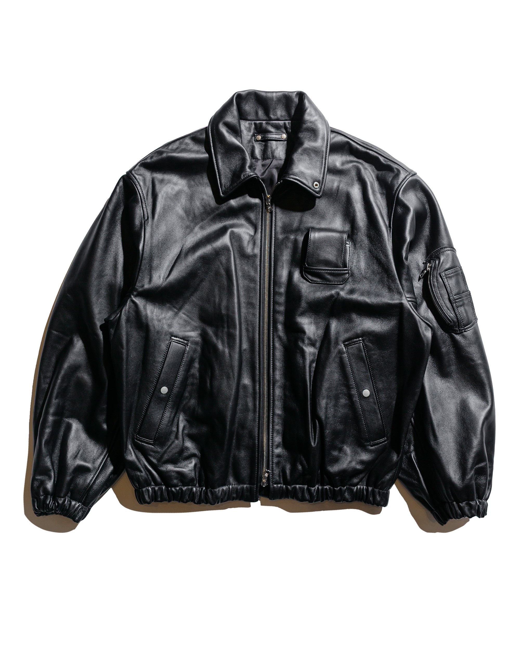 ノ*ア様 sssten SHEEP LEATHER FLIGHT JACKET sssteinSheepLeatherFlightJacke