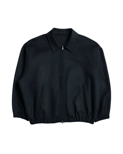 ssstein W/CA Double Face Cloth Zip Jacket Black