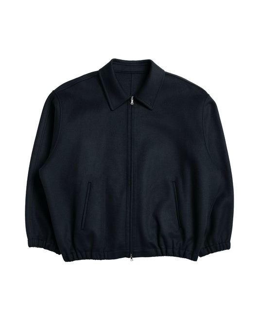 ssstein W/CA Double Face Cloth Zip Jacket Black