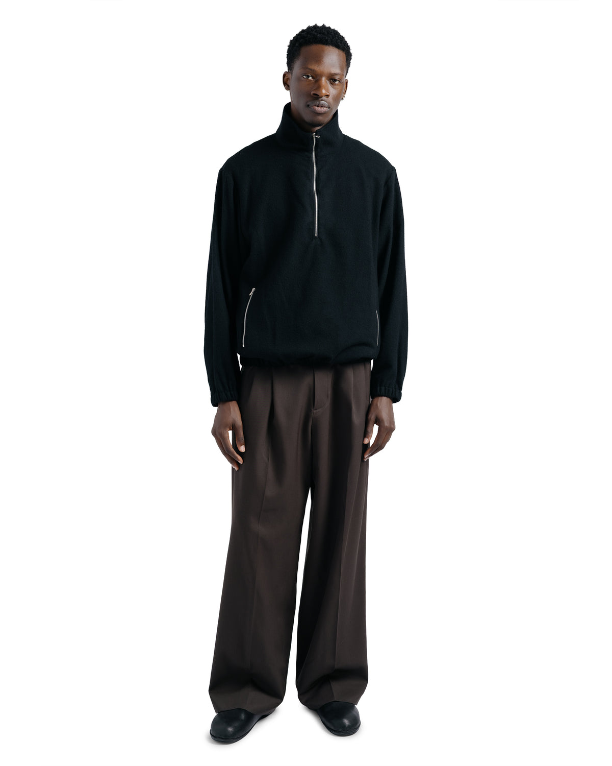 ssstein W/CA Fleece Pullover / LS Black