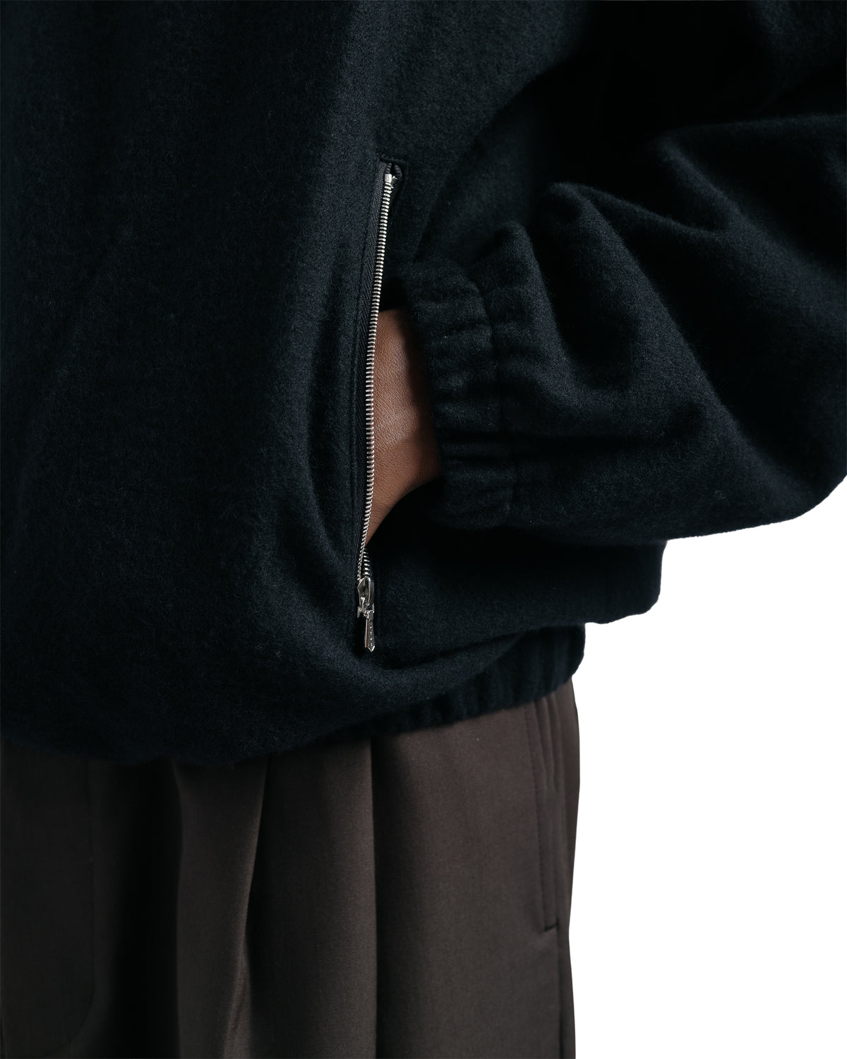 ssstein W/CA Fleece Pullover / LS Black