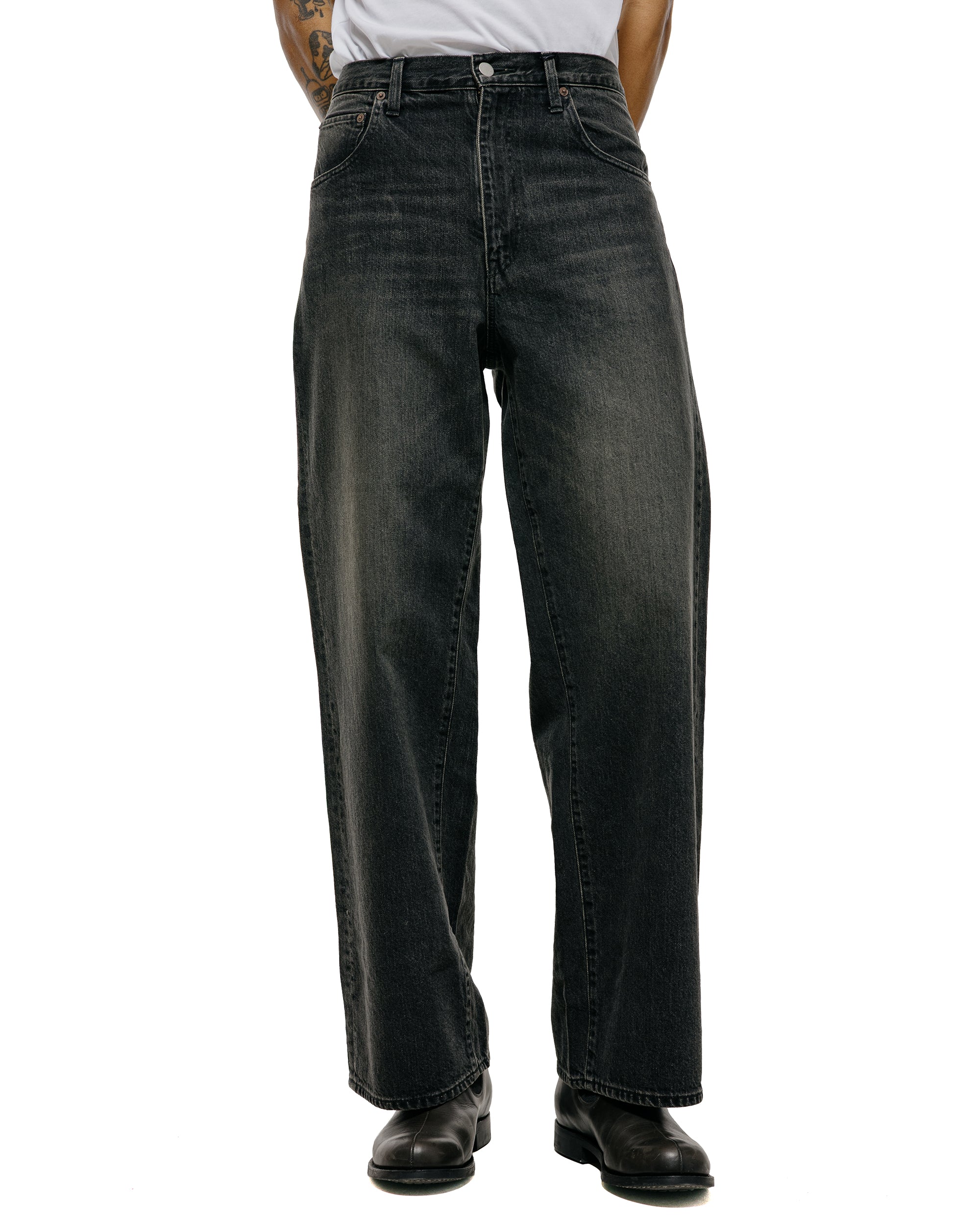 ssstein Wide Denim Jeans Black