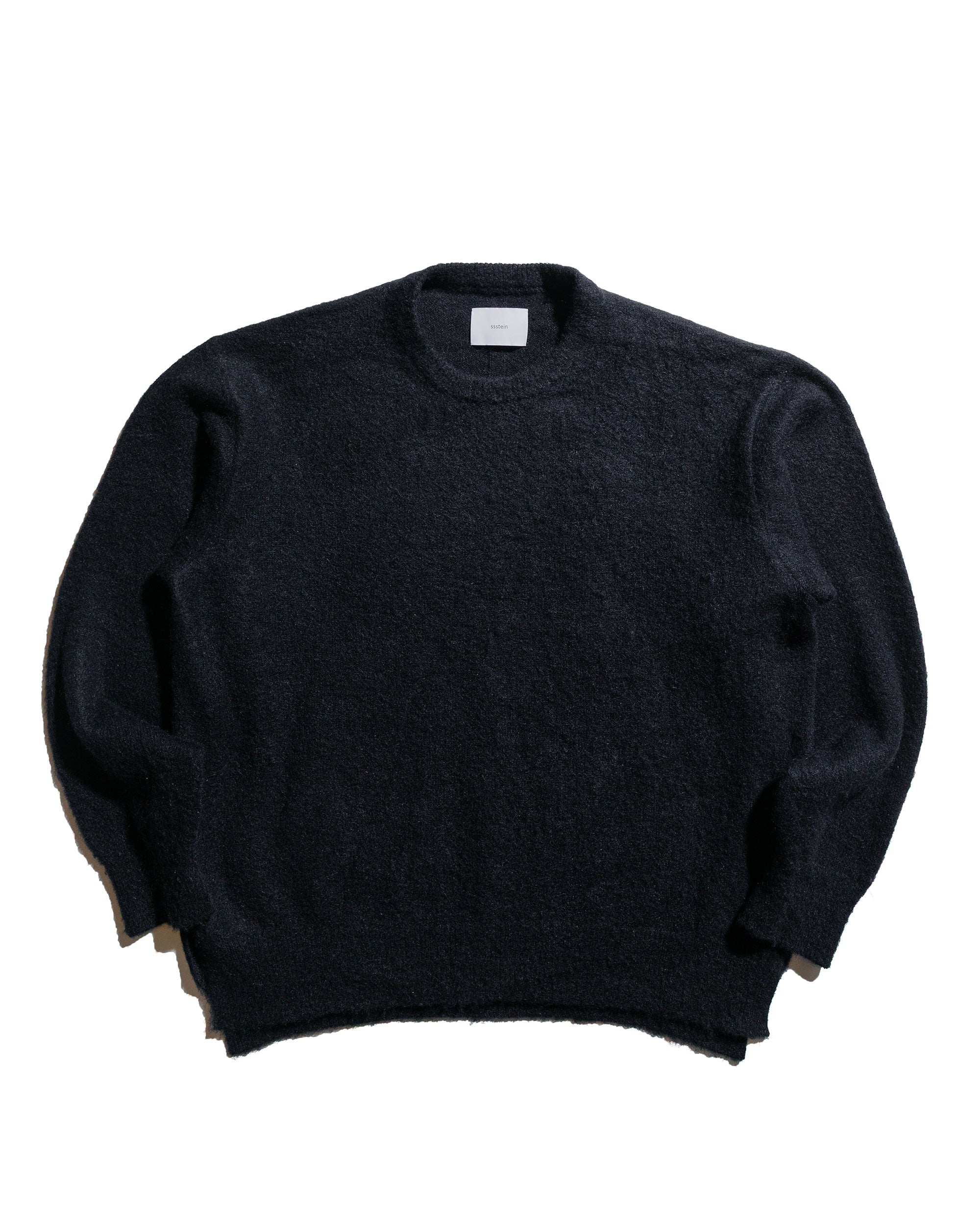 ssstein Wool/Alpaca Milled Knit Crew Neck LS Black