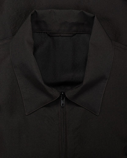 ssstein Wool Silk Collared Zip Jacket Dark Charcoal
