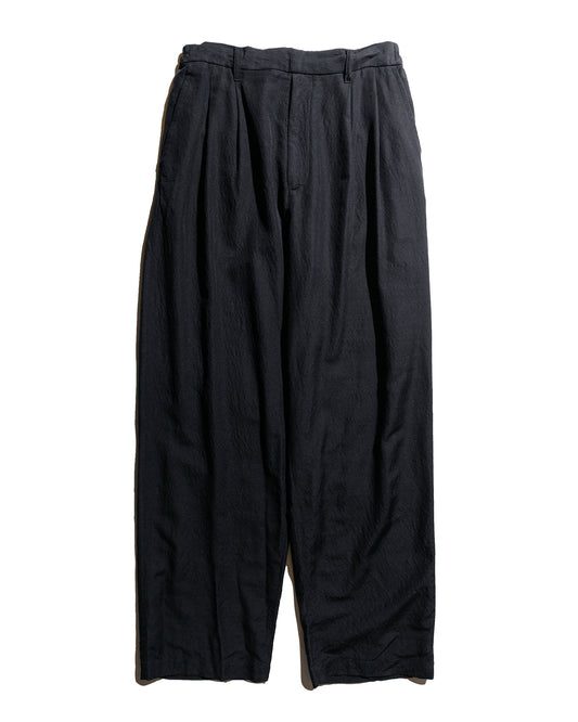 ssstein WoolSilk Wide Easy Trousers Black