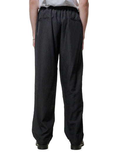 ssstein WoolSilk Wide Easy Trousers Black