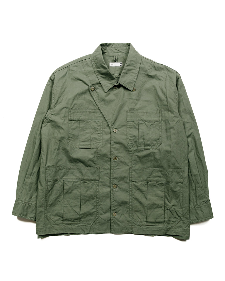 ts(s) Military Shirt Jacket High Density Cotton Canvas Cloth OD