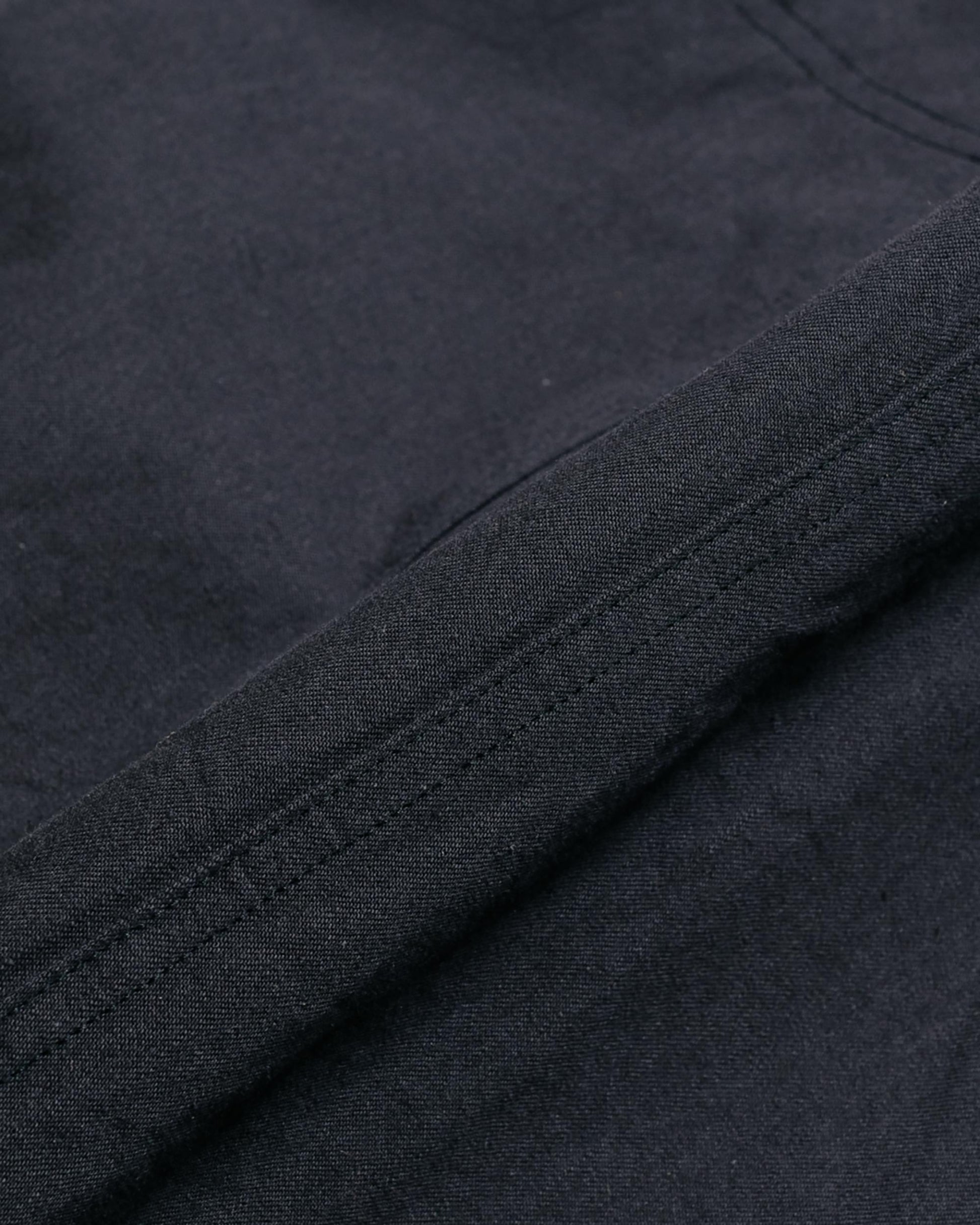 ts(s) Cropped Work Pants Cotton Slub Yarn Twill Cloth Dark Navy fabric