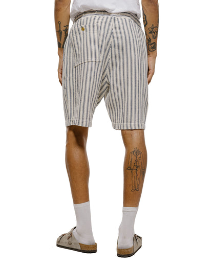 lost & found tss ts(s) Easy Fit Shorts Rustic Stripe Cotton Mesh Cloth Navy