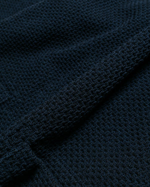 ts(s) Lined Easy Cardigan Cotton/Polyester Knitty Jersey Navy fabric
