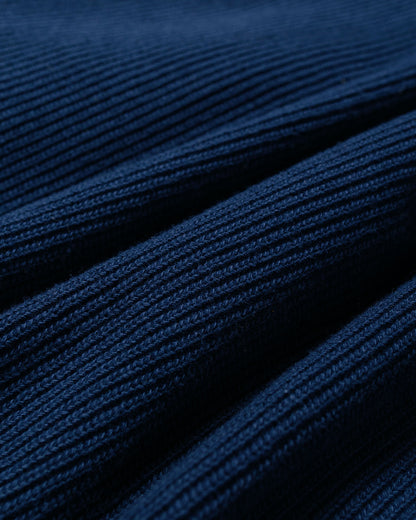 ts(s) Lined Easy Cardigan Rib Stitch Cotton Jersey Navy