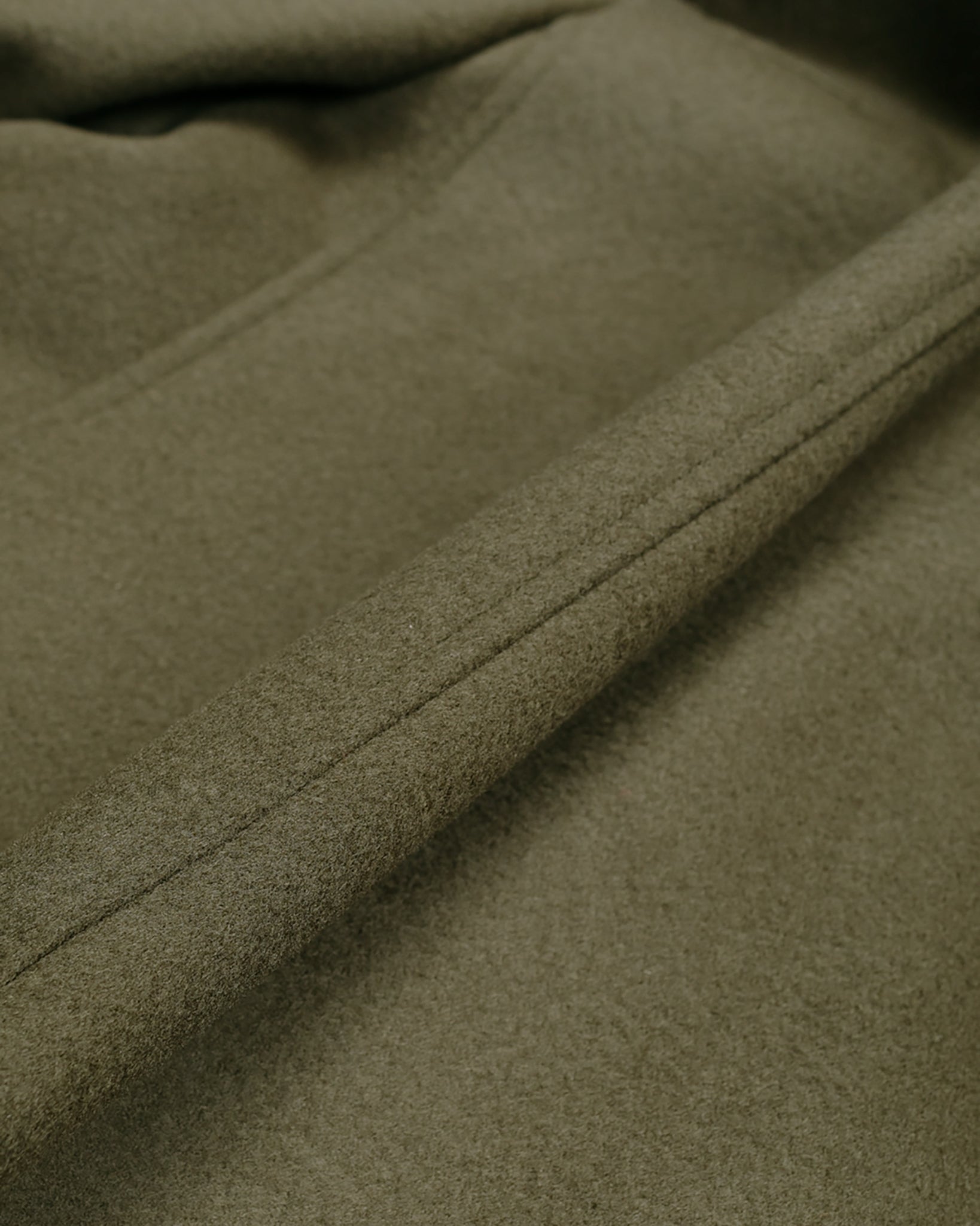 ts(s) Patch & Flap Pocket Shirt Collar Jacket Beaver Finished Super 100's Wool Double Cloth Olive Fabric