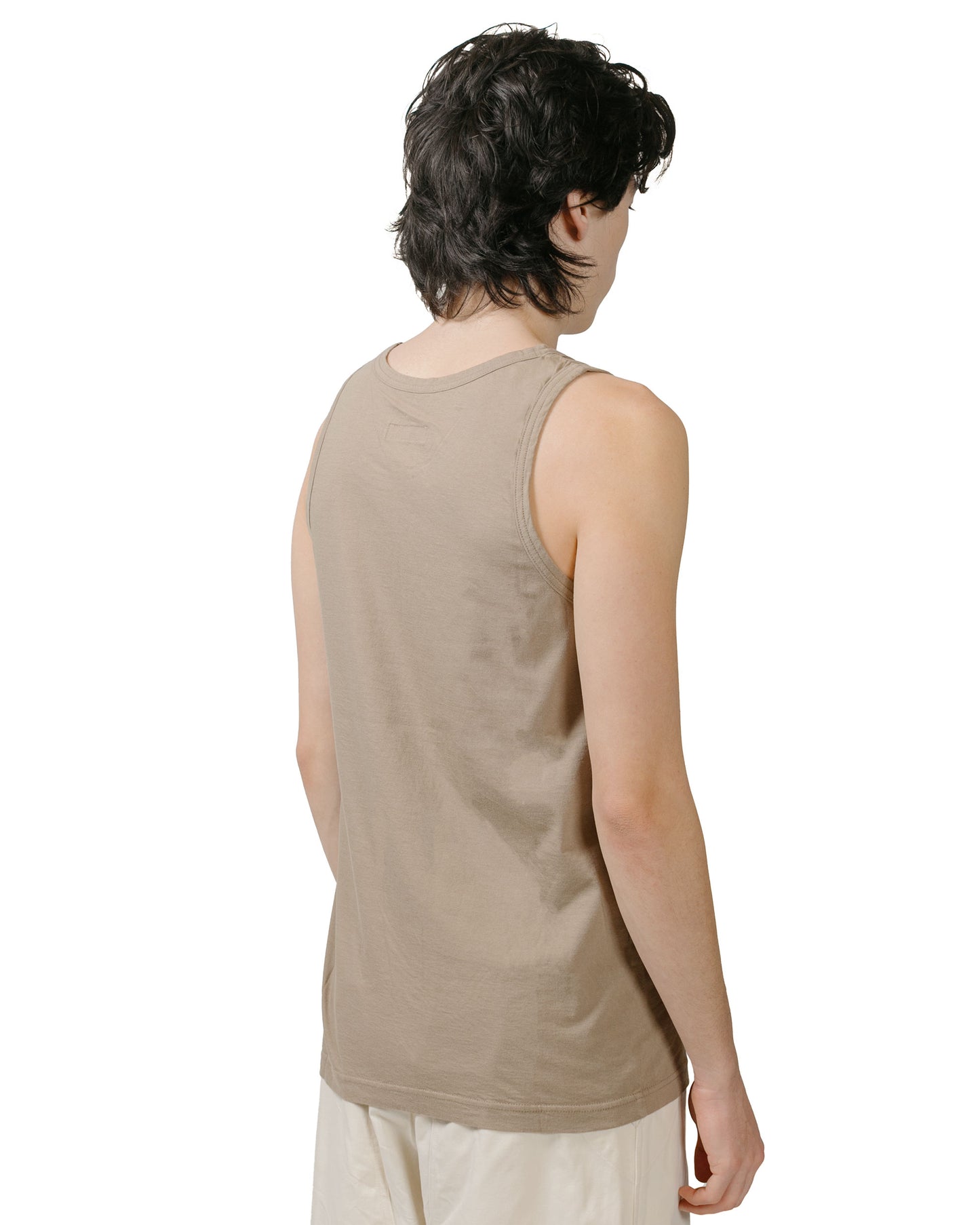 ts(s) Tank Top High Gauge Cotton Jersey Khaki model back