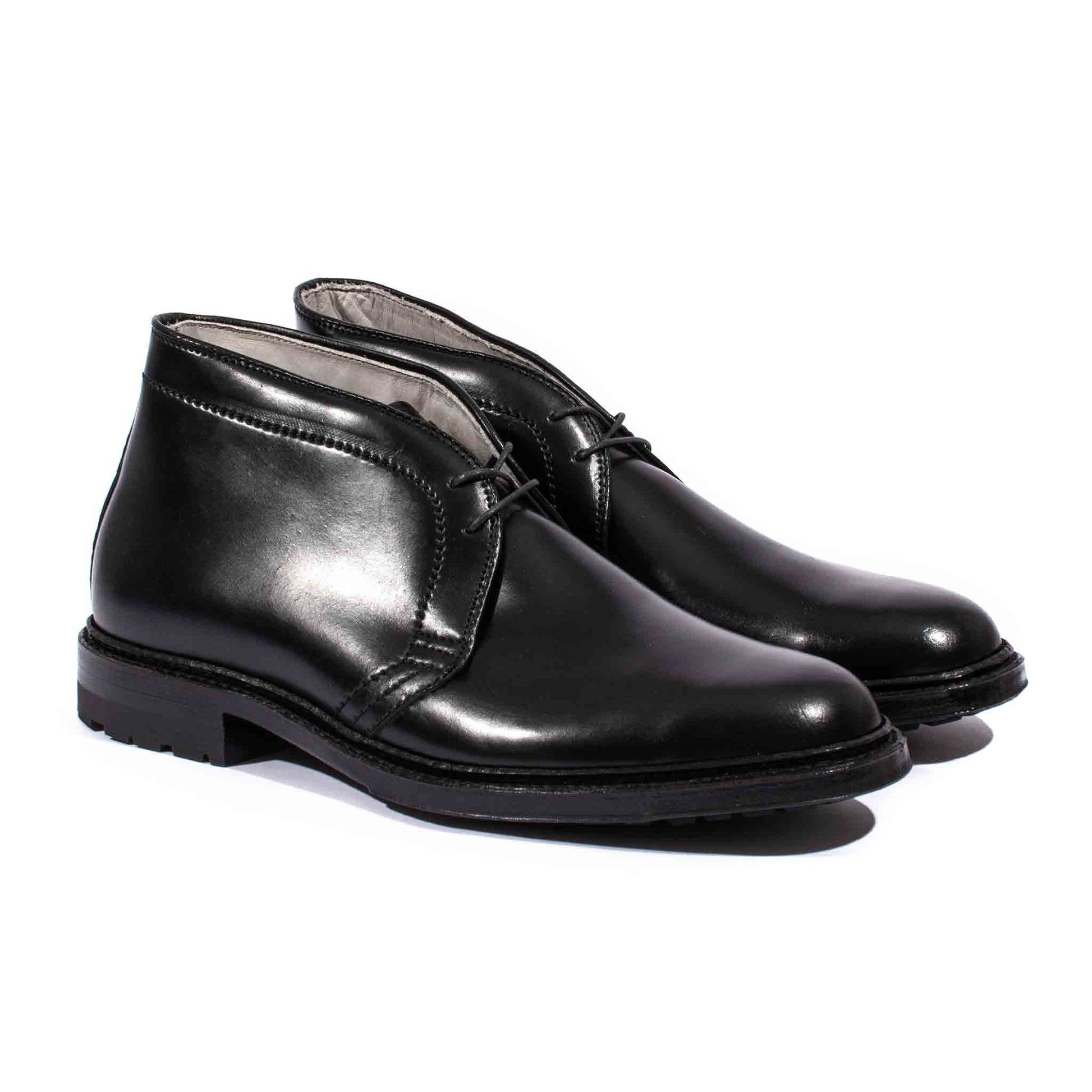 Alden Chukka Boot Black Shell Cordovan with Commando Sole Side